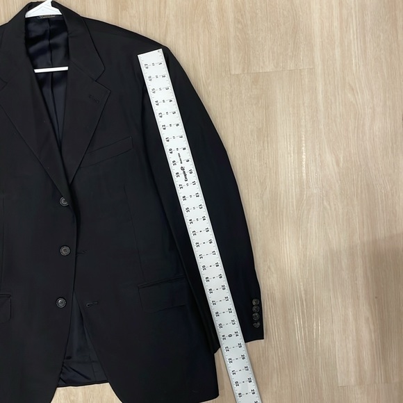 Black Brooks Brothers Golden Fleece 3-Button Suit Jacket - Picture 7 of 8